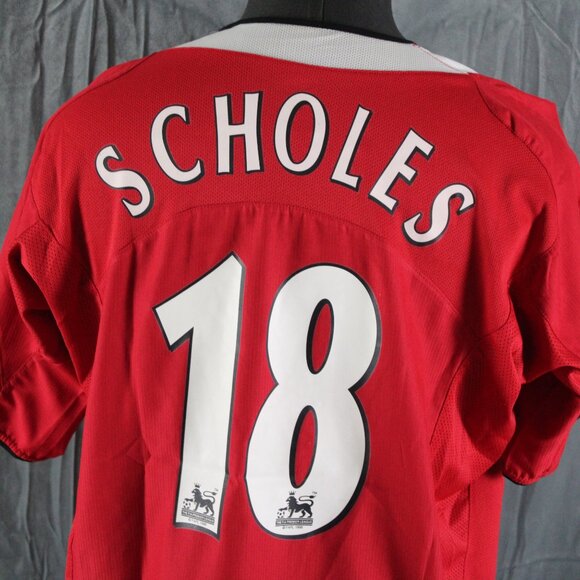 Manchester United Jersey (Retro) - Paul Scholes 18 2004 Home Jersey - Men's XL - Picture 6 of 10